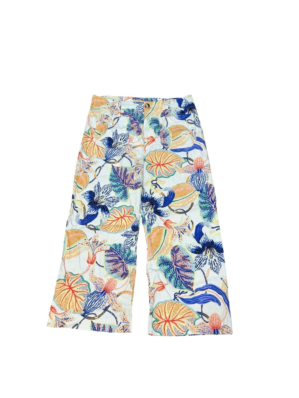 🌟 Maeve The Colette Cropped Wide-Leg Pants Sarah Gordon Artist Edition Size 32 - Picture 10 of 10
